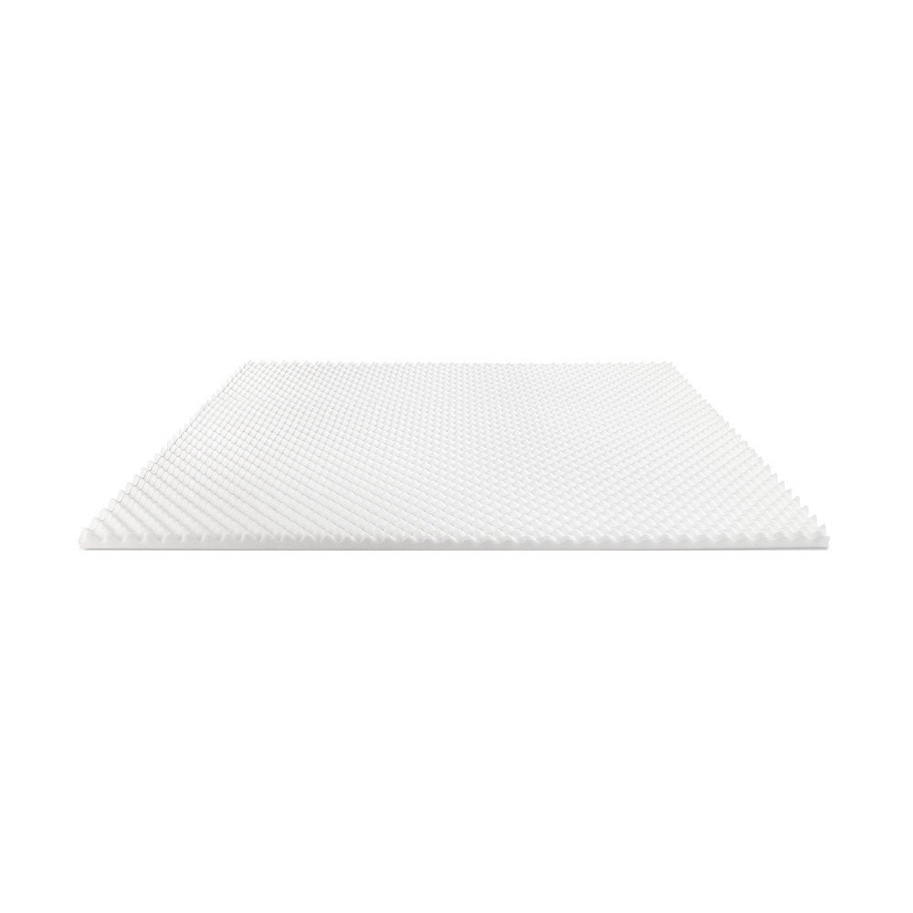 Giselle Bedding Memory Foam Mattress Topper Egg Crate 5cm Single - Image 4