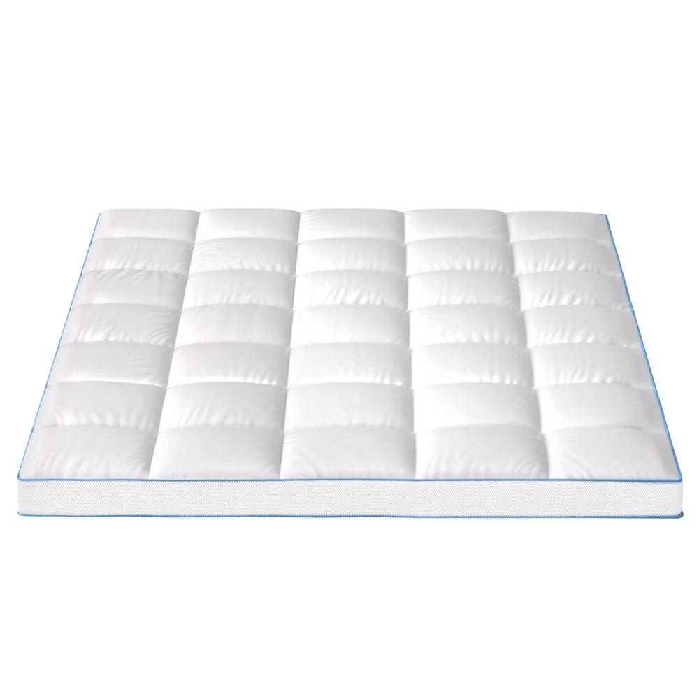 Giselle Bedding Mattress Topper Pillowtop Bamboo 10cm Queen - Image 4