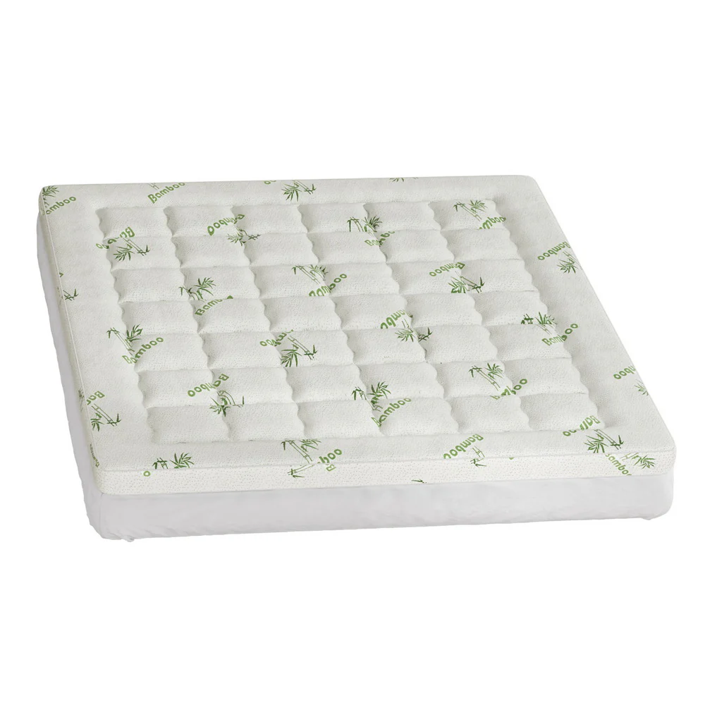 Giselle Bedding Mattress Topper Pillowtop Bamboo 7.5cm King - Image 4