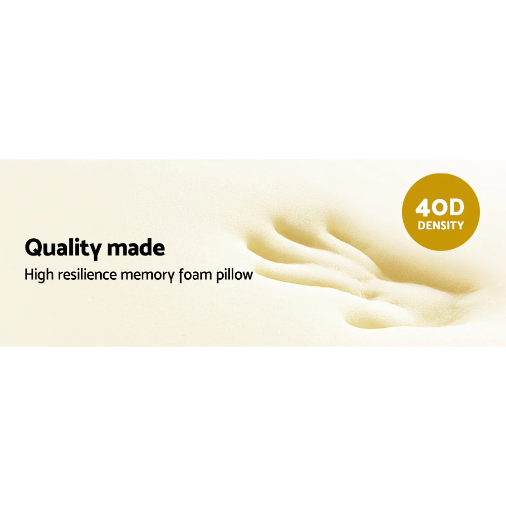 Giselle Bedding Memory Foam Neck Roll Pillow Bamboo Cover - Image 5