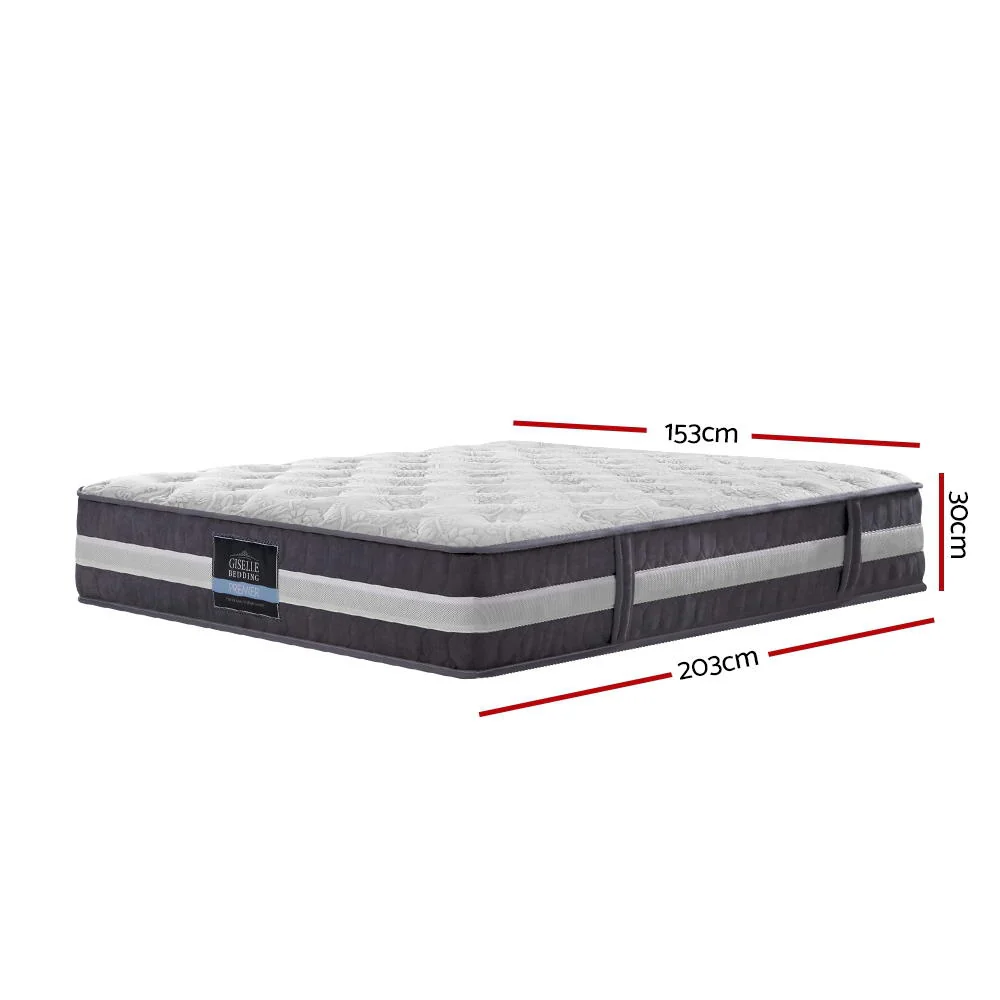 Giselle Bedding Queen Mattress Pocket Spring Queen 30cm - Image 2