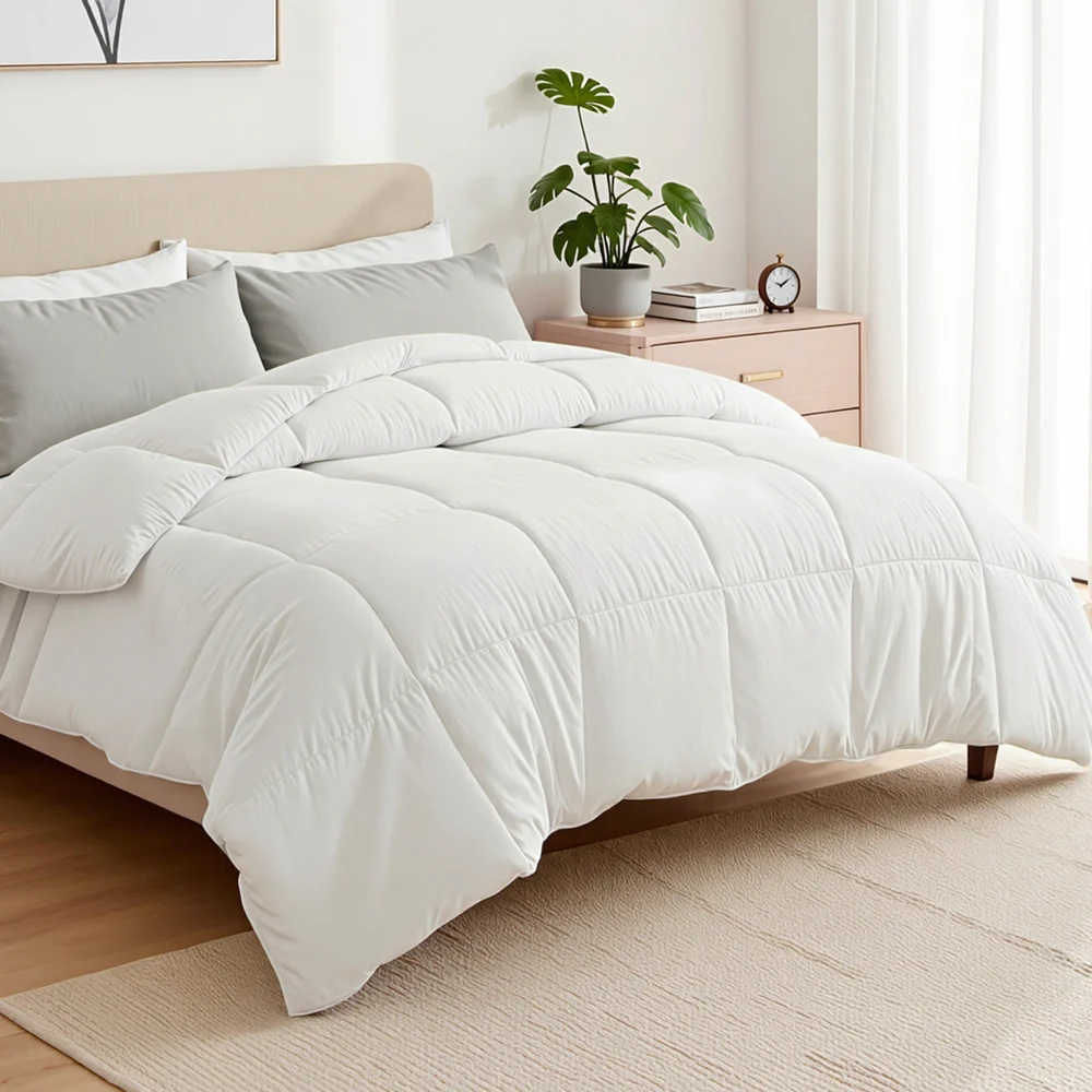 Giselle Bedding Queen Size 400GSM Microfiber Quilt All Season Duvet Quilts Comforter Winter Summer - Image 8