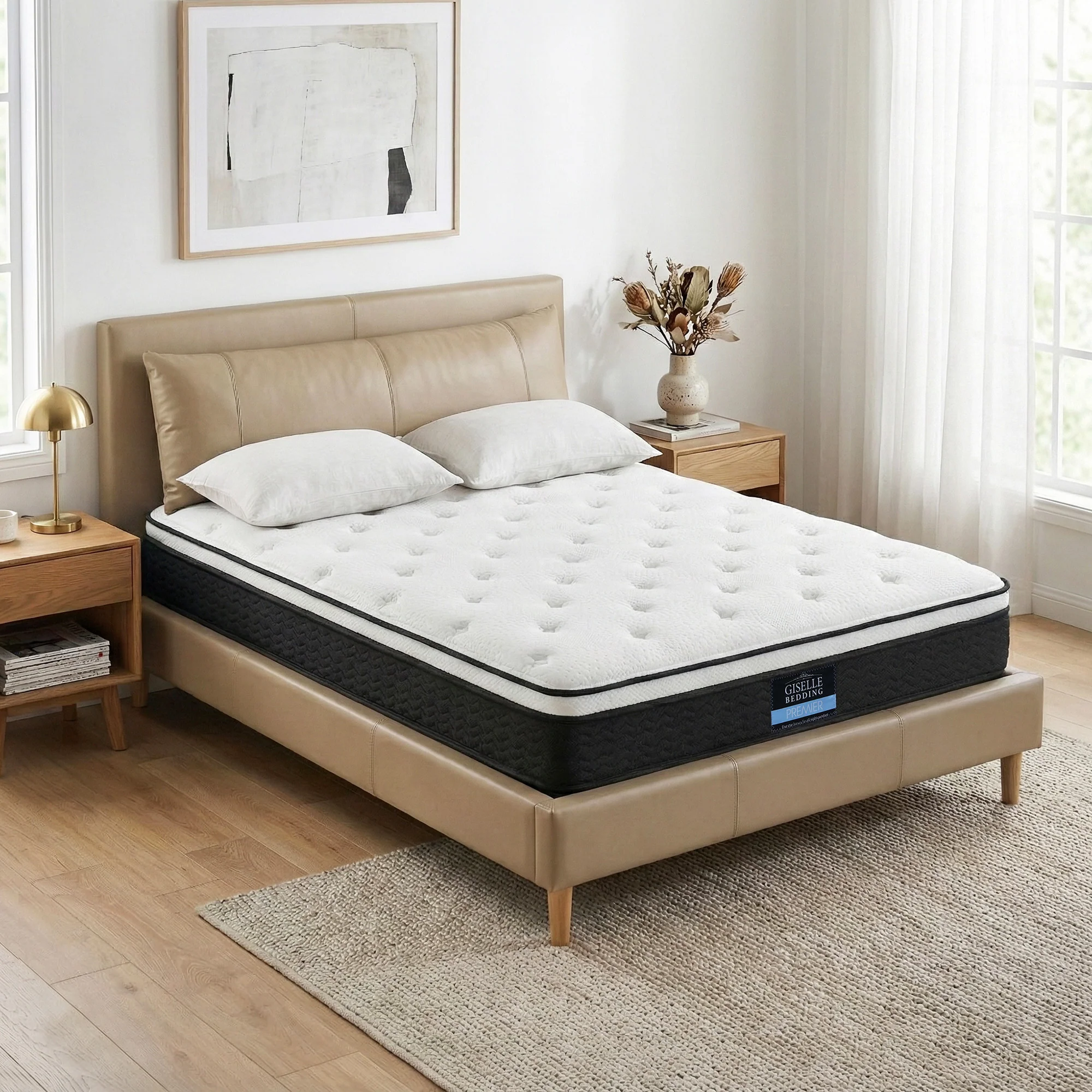 Giselle Bedding 21cm Mattress Euro Top Queen - Image 8