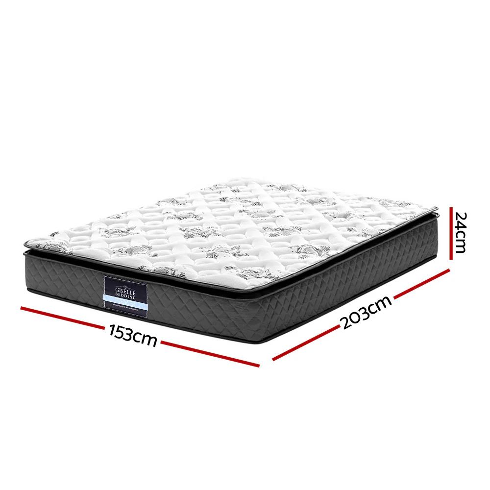 Giselle Bedding 24cm Mattress Pillow Top Queen - Image 2