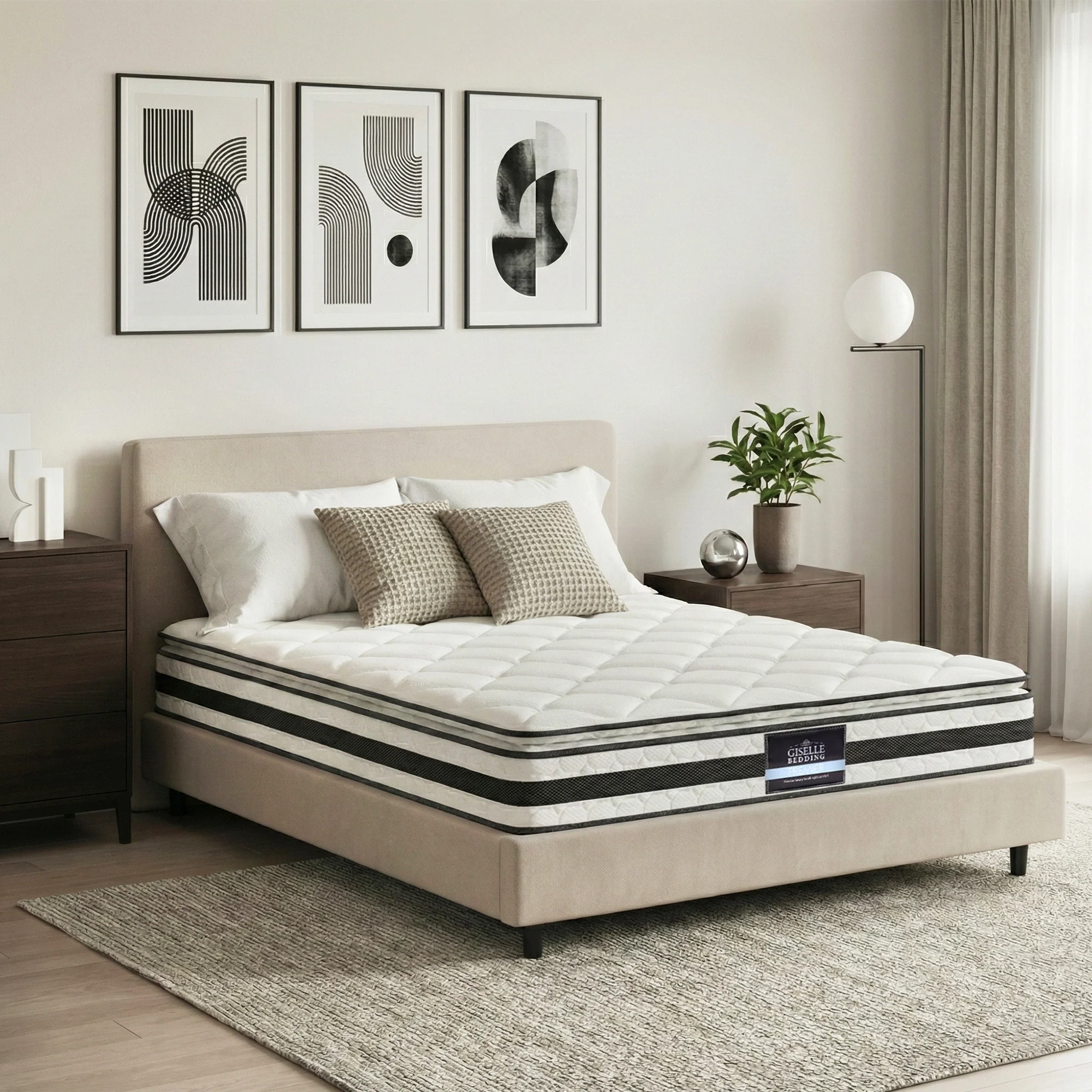 Giselle Bedding 21cm Mattress Pillow Top Queen - Image 8