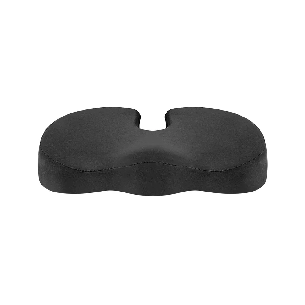 Giselle Bedding Seat Cushion Memory Foam Pillow Back Pain Relief Chair Pad Black - Image 3