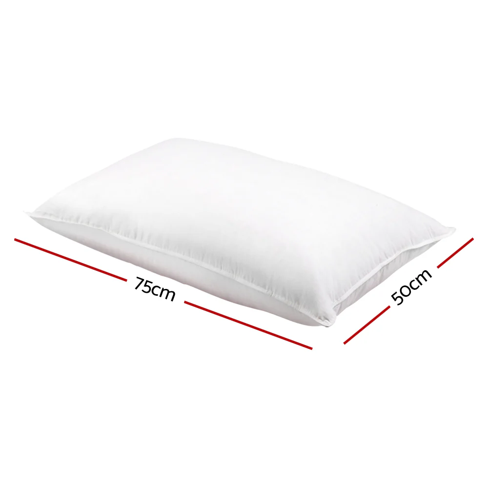 Giselle Bedding Duck Feather Down Pillow Twin Pack - Image 2