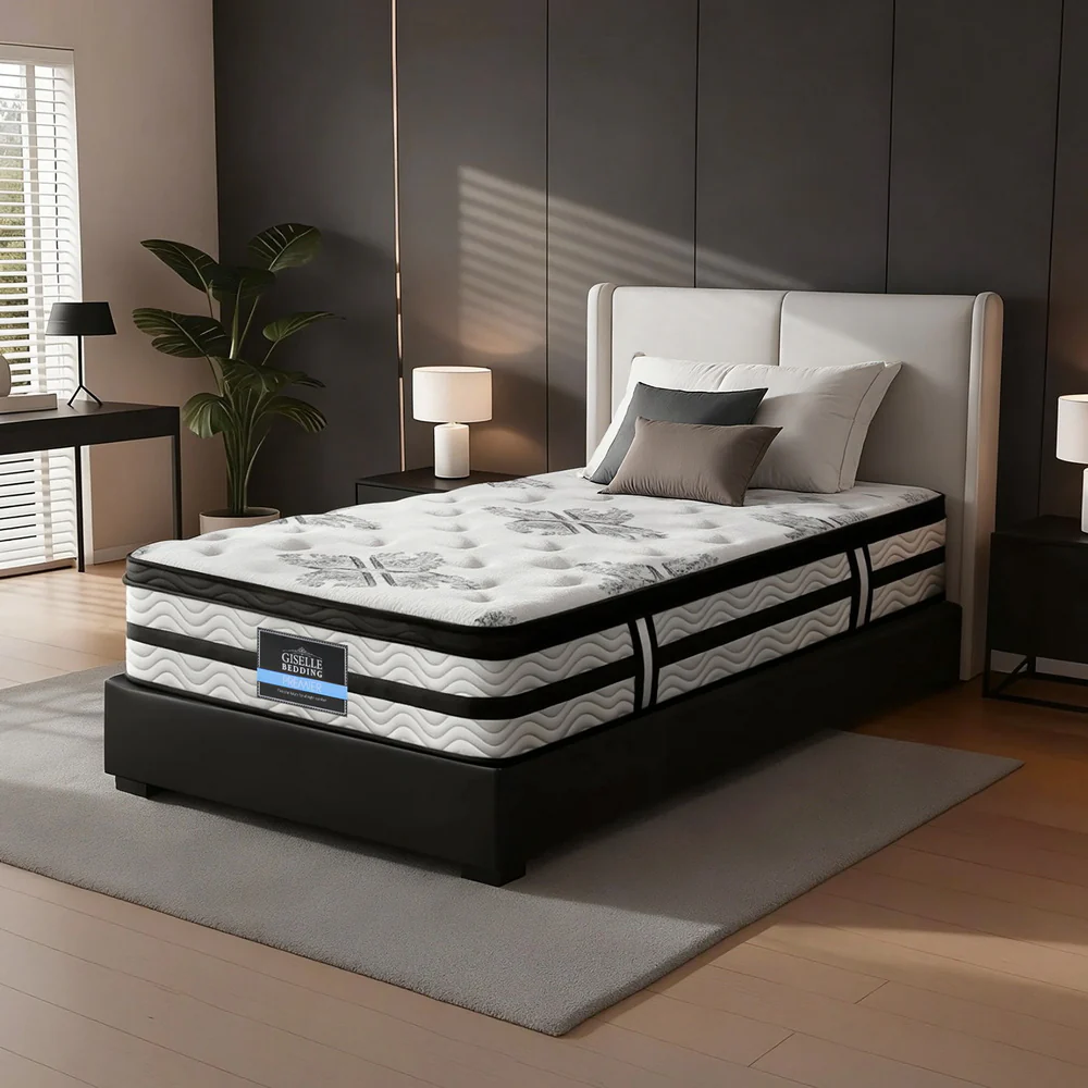 Giselle Bedding 34cm Mattress Euro Top Pocket Spring Single - Image 9