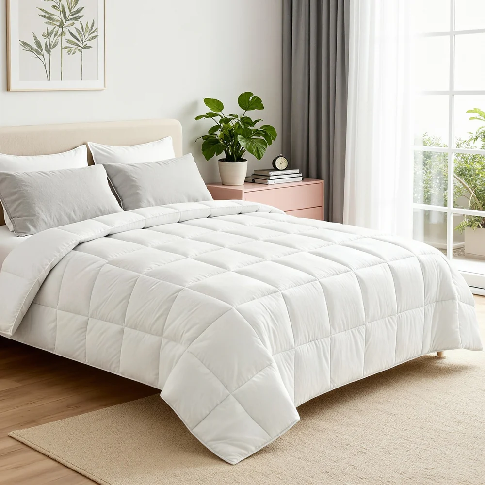 Giselle Bedding Super King Size 400GSM Microfiber Quilt All Season Duvet Quilts Comforter Winter Summer - Image 8