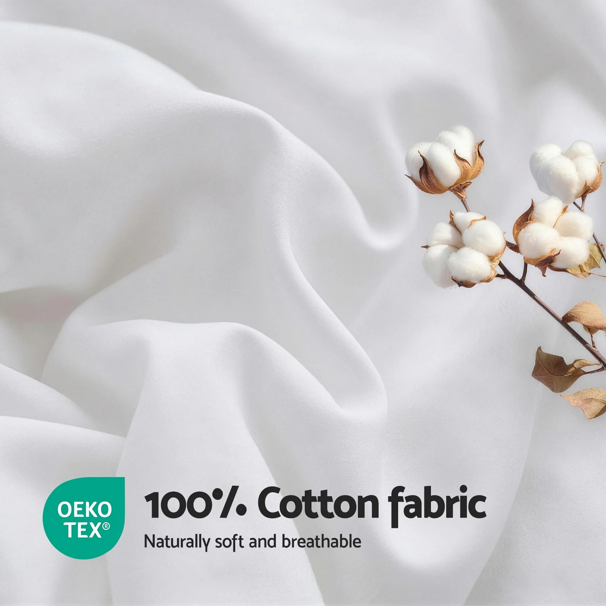Giselle Bedding Wool Quilt 500GSM Thick Double Winter Doona Baffle Box Construction 100% Wool Filling - Image 6