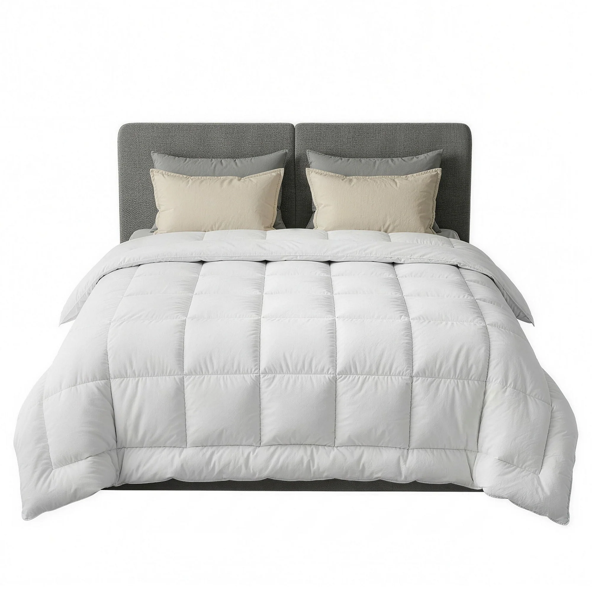 Giselle Bedding Wool Quilt 500GSM Thick King Winter Doona Baffle Box Construction 100% Wool Filling - Image 3