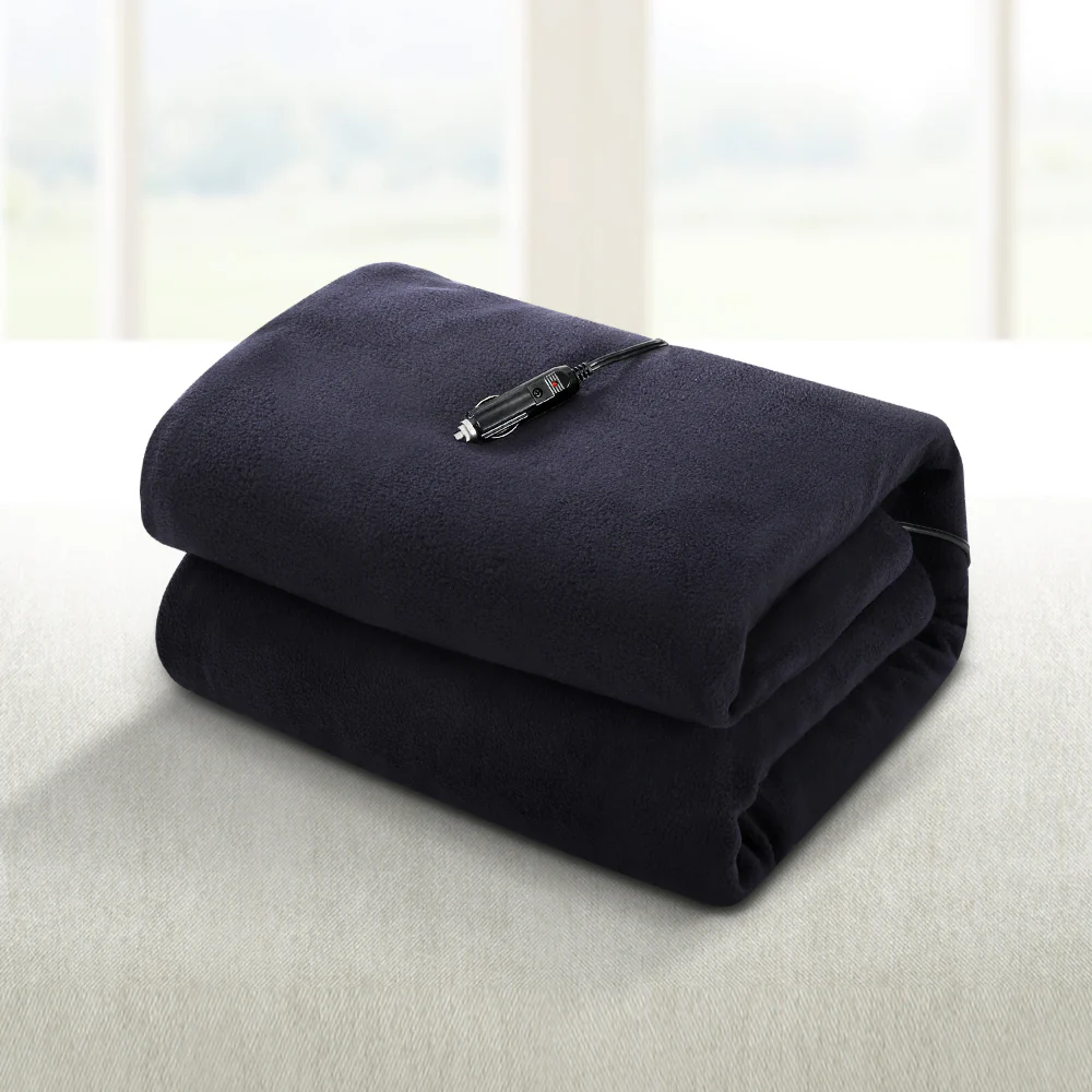 Giselle Electric Heated Blanket Car Truck Throw Rug Travel Camping 12V DC Aut - Image 8