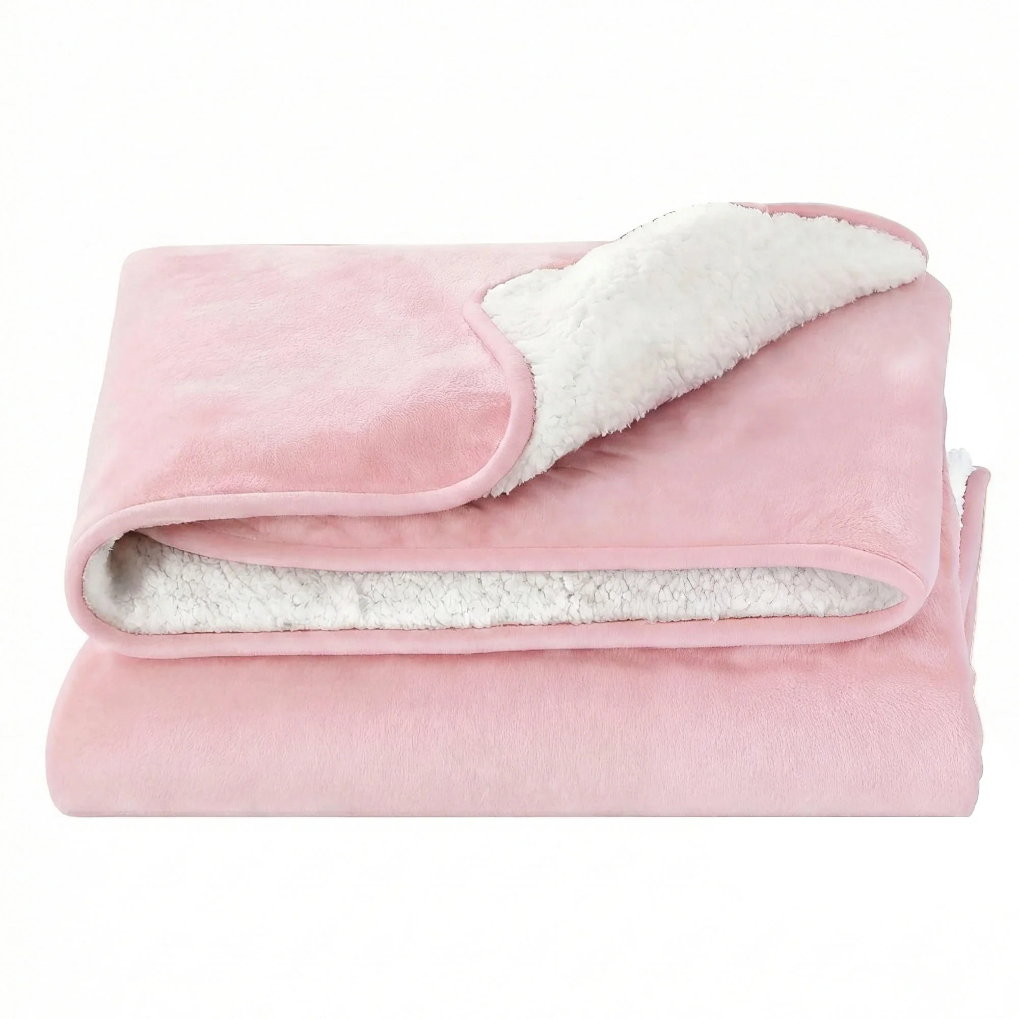 Giselle Electric Throw Rug Double Size 200x180cm Fleece Flannel Heated Blanket Pink - Image 3