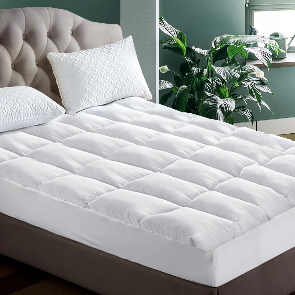 Giselle Bedding Mattress Topper Pillowtop Protector Pad King Single - Image 2