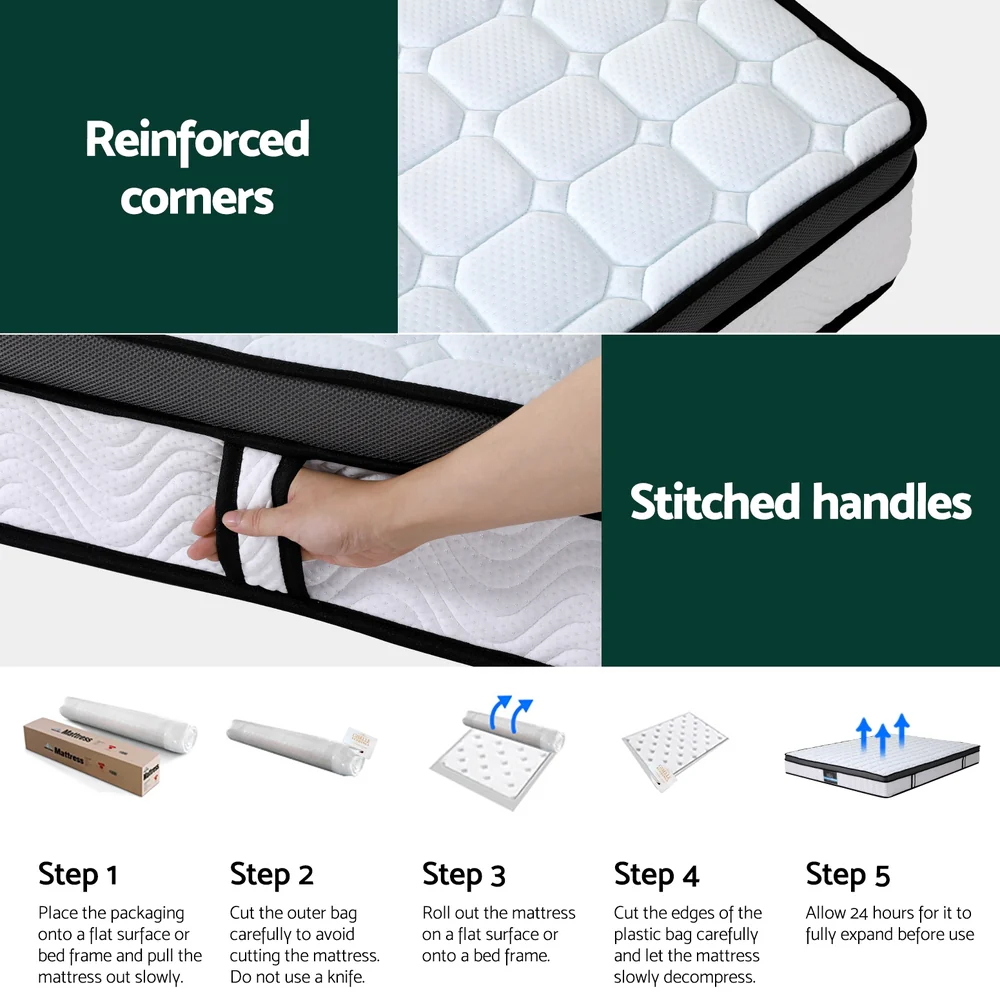 Giselle Mattress Cool Gel Foam 25cm Queen - Image 7