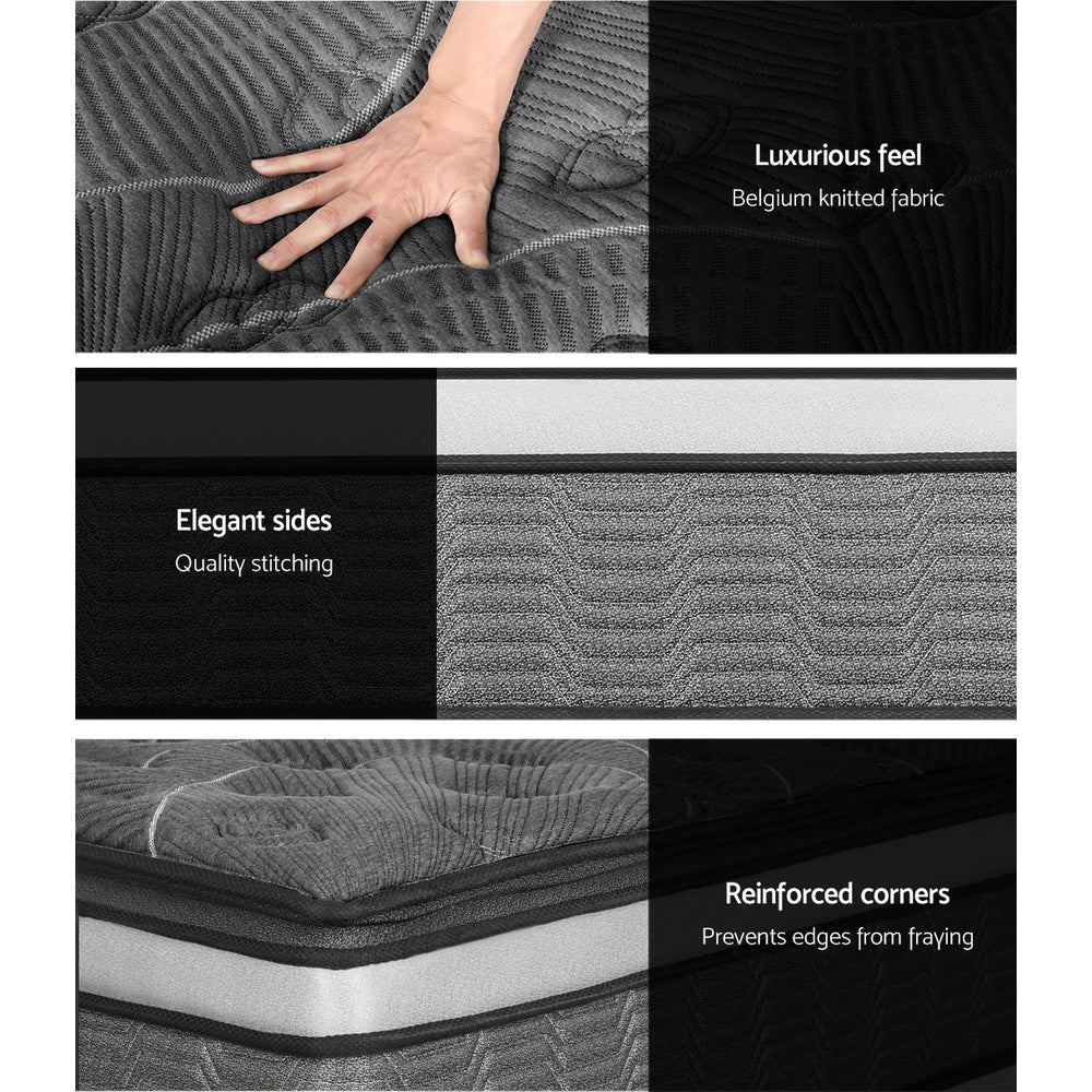 Giselle Bedding 34cm Mattress Double Layer Pocket Spring Double - Image 7