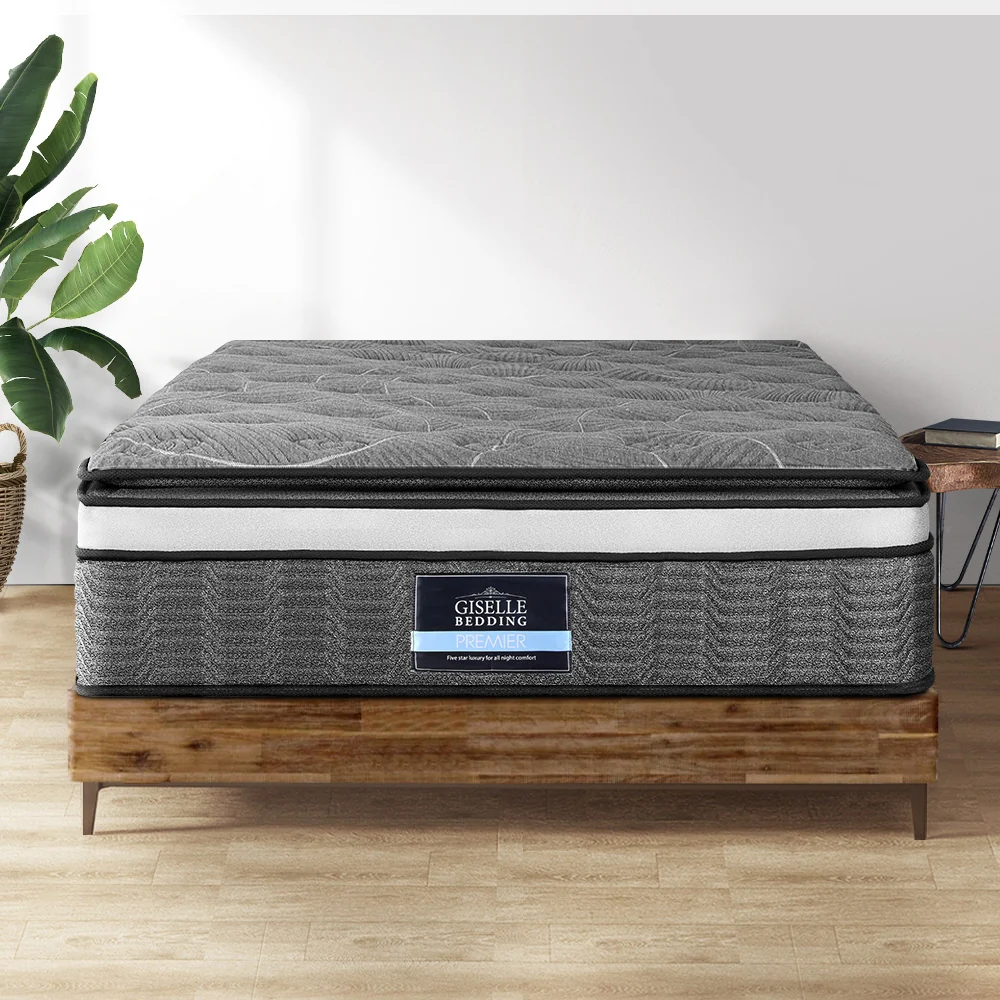 Giselle Bedding 34cm Mattress Double Layer Pocket Spring Queen - Image 8
