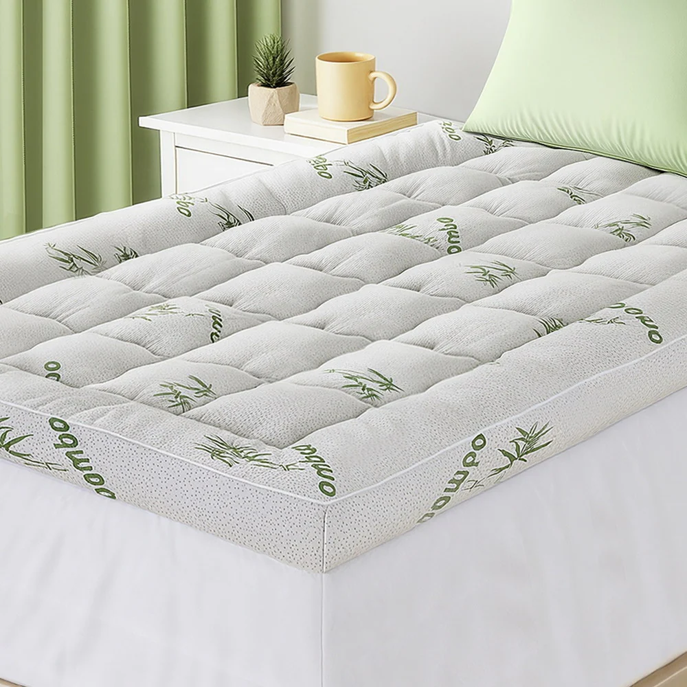 Giselle Mattress Topper 11cm Pillowtop toppers Bamboo King Single - Image 7