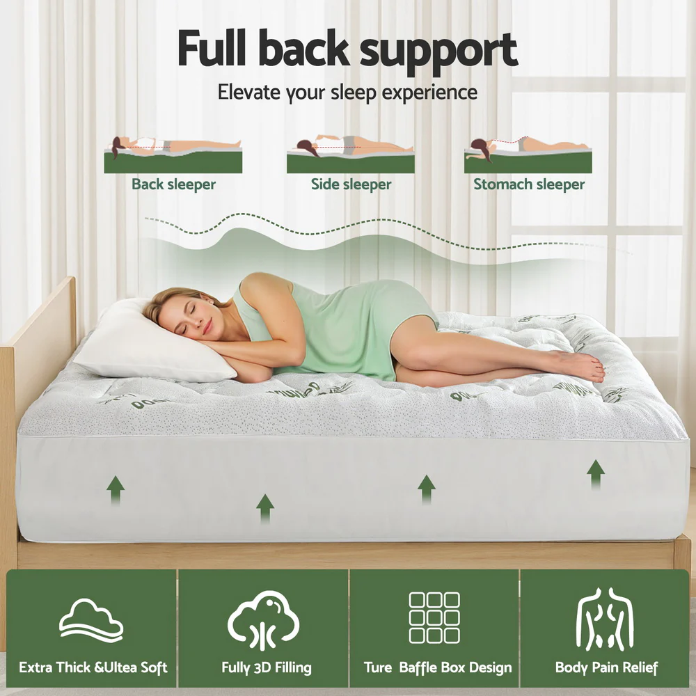 Giselle Mattress Topper 5cm Pillowtop toppers Bamboo King - Image 4