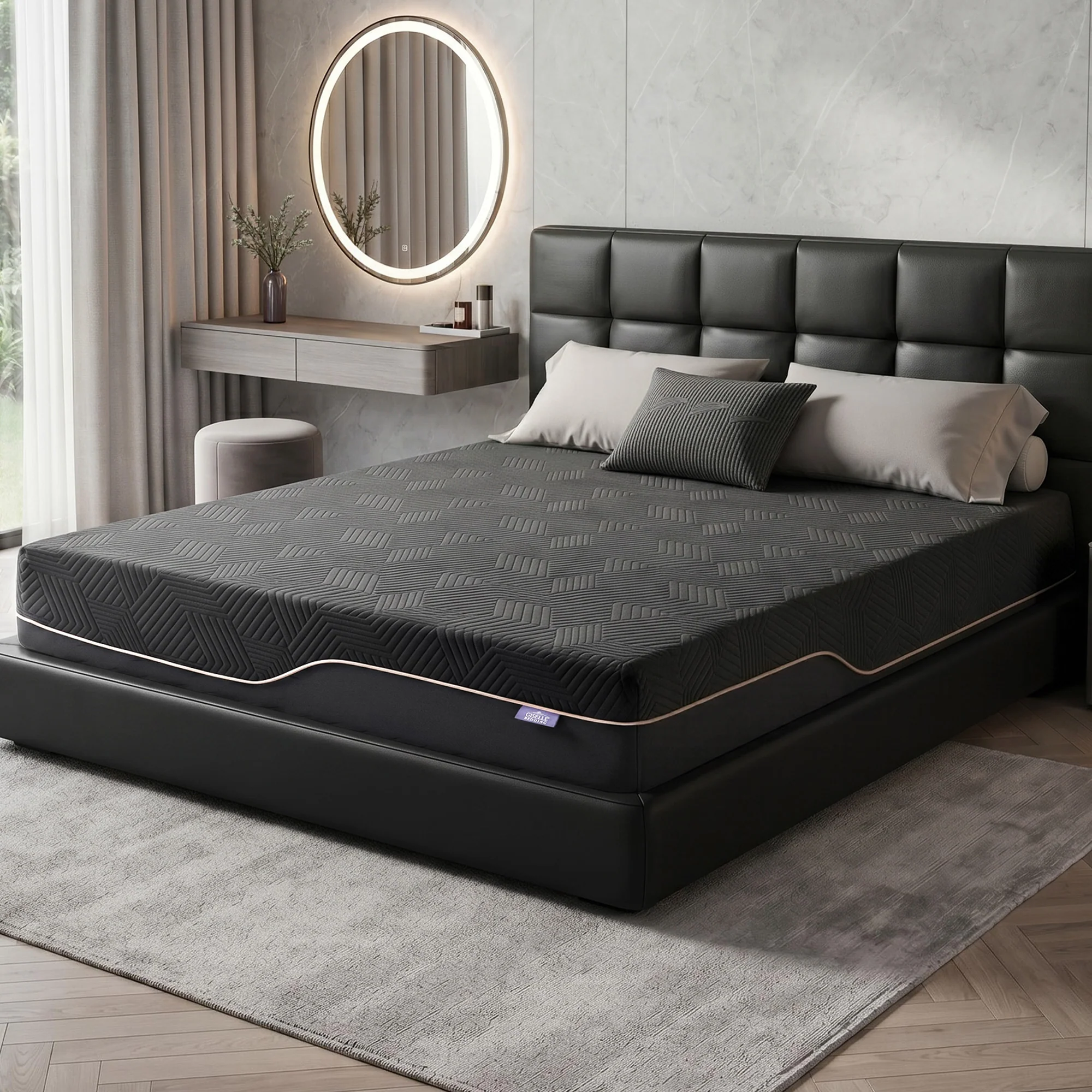 Giselle Queen Cooling Memory Foam Mattress Medium Firm with Gel Comfort 30cm - Image 8