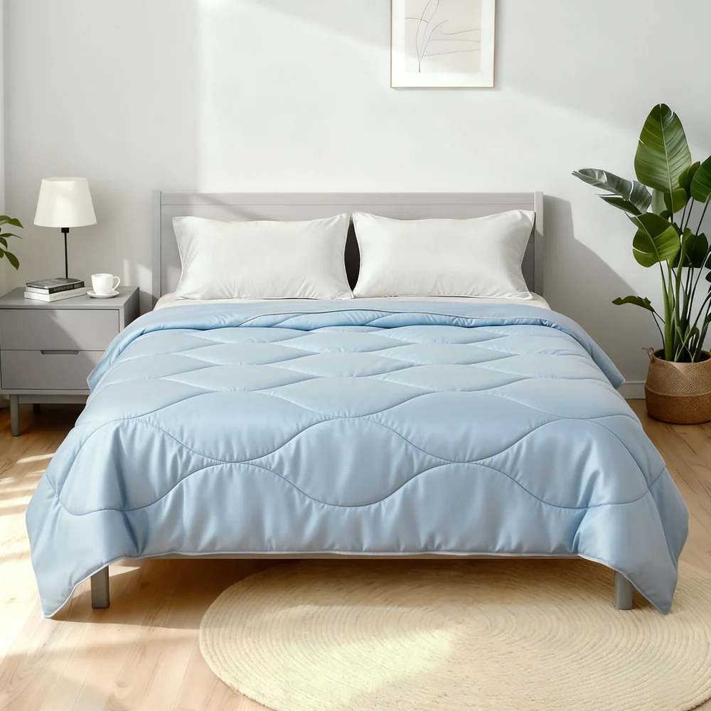 Giselle Tencel Quilt 200GSM Summer Quilts Comforter Doona Light Weight Soft Throw Blanket Double - Image 8
