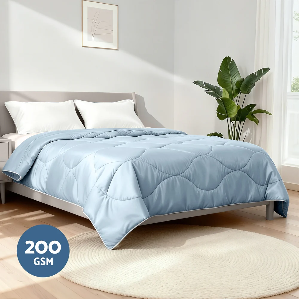 Giselle Tencel Quilt 200GSM Summer Quilts Comforter Doona Light Weight Soft Throw Blanket King - Image 5