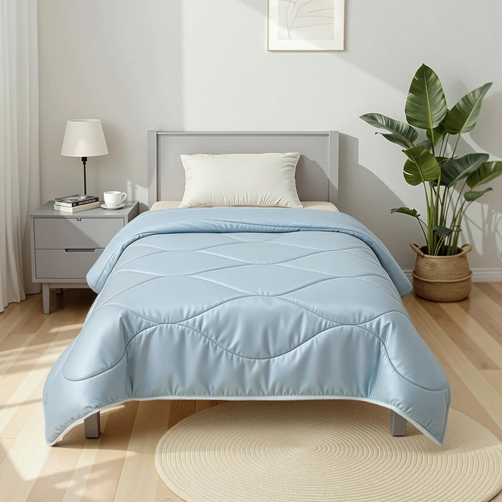 Giselle Tencel Quilt 200GSM Summer Quilts Comforter Doona Light Weight Soft Throw Blanket Single - Image 8
