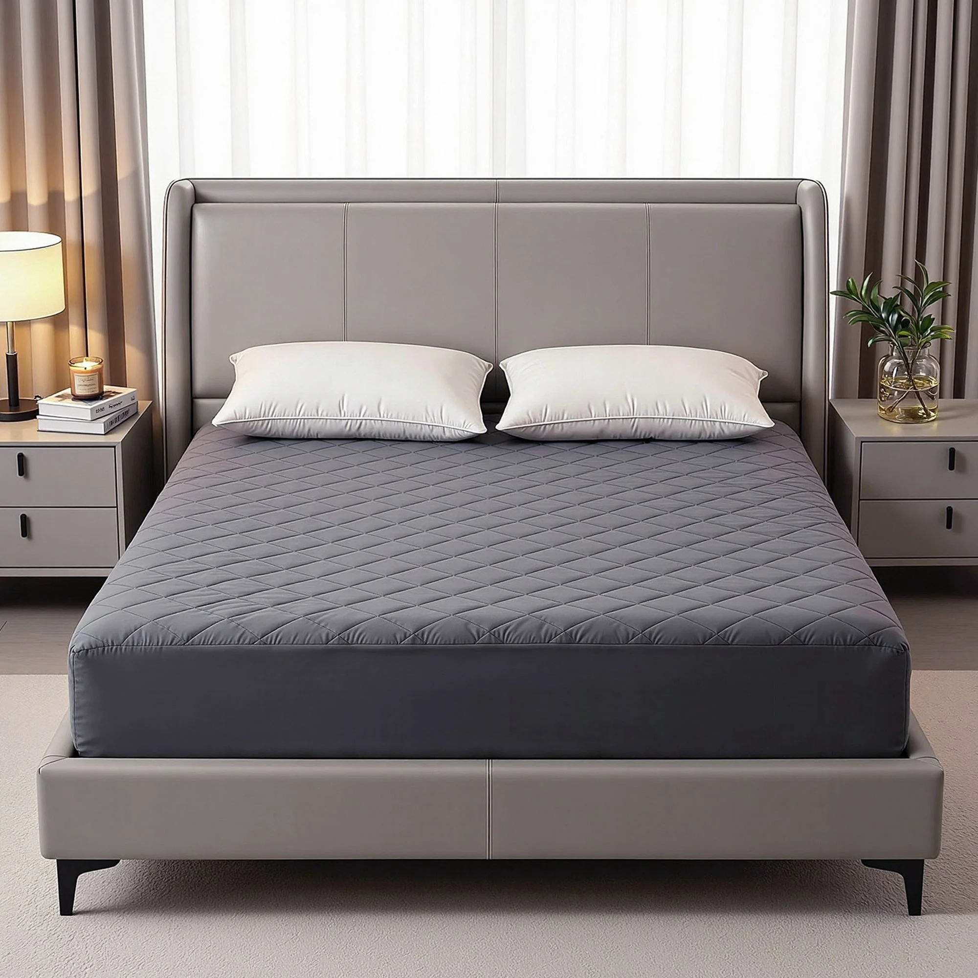 Giselle Water-Resistant Mattress Protector Microfiber 360? Fit Double - Image 11
