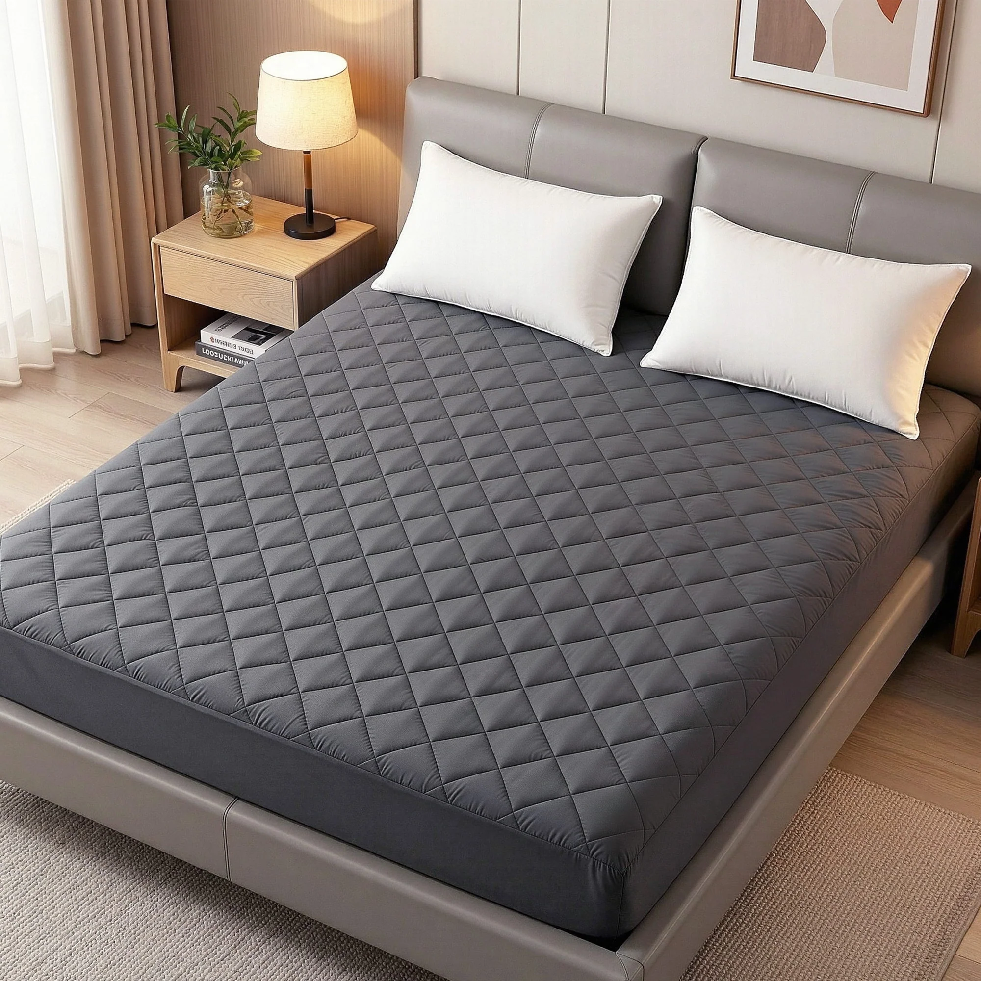 Giselle Water-Resistant Mattress Protector Microfiber 360? Fit King - Image 9